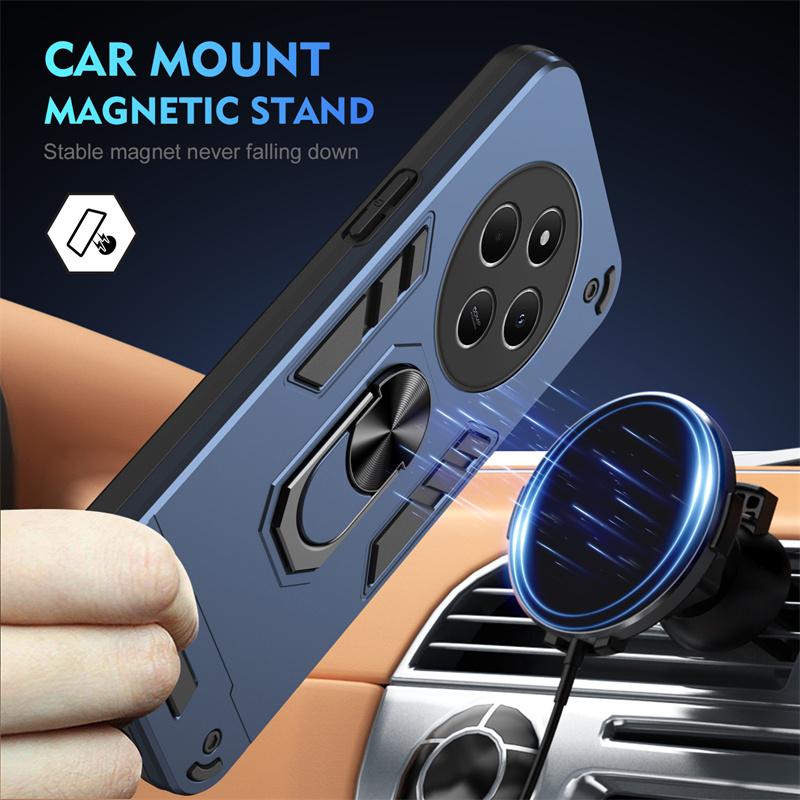 For Xiaomi Poco C75 4G Case Camera Protect Shockproof Armor Funda for PocoC75 Poko Little C75 C 75 4G Magnetic Holder Ring Cover