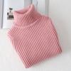 Fashion Baby Girls Winter Turtleneck Knitted Sweaters Clothes Autumn Children Boys Pullover Kids Knitwear Versatile