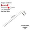 S2 Extended Ball Head Hex Key Wrench, High Strength Hardened 5mm/4mm Hexagonal Tool