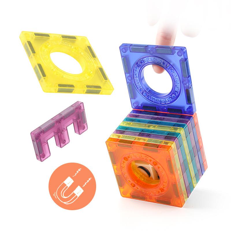 Children'S Science And Education Toys 158Pcs Magnetic Building Block Assembly Diy Variable Magnetic Puzzle Ball Track Set