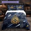 Argentina Football Pattern 3 Pieces Bedding Set Soft Microfiber Duvet Cover with Pillow Cases for Bedroom
