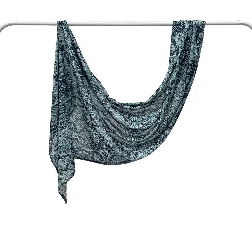 Animal Print Hijab Scarf Modal Islamic Turban Luxury Wraps Shawl  Female