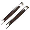 Tanabe Metal Industries Folding Shelf Brackets, 400mm, Brown, Set of 2