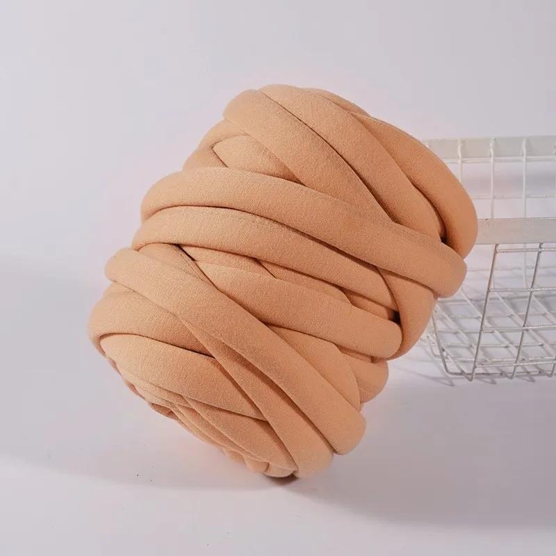 500G isländische ultradicke Wolle entkernte Baumwolle Kristall Samt Handgewebtes Material DIY Weben Handtasche Haustier Nest