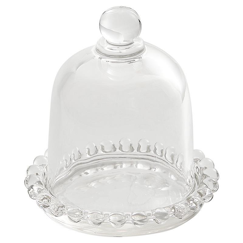 Transparent Cake Cover and Tray for Desserts, Mini Display Stand for Afternoon Tea or Fruit Tasting.