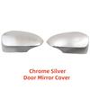 For Toyota Verso 2014 2015 2016 2017 Car Chrome Silver Rearview Accessories Plated Carbon Door Mirror Covers Trim Paste style