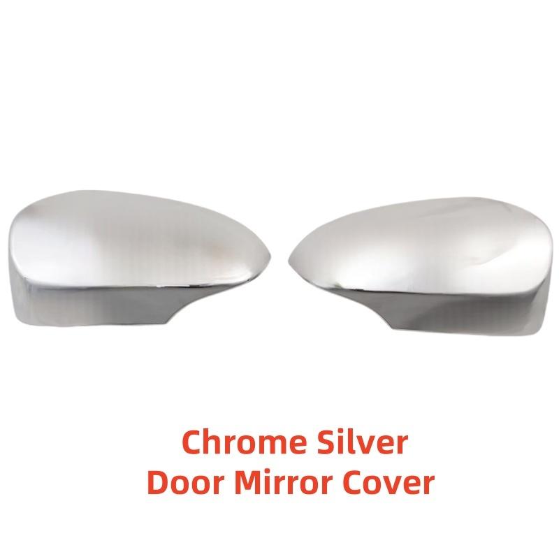 For Toyota Verso 2014 2015 2016 2017 Car Chrome Silver Rearview Accessories Plated Carbon Door Mirror Covers Trim Paste style