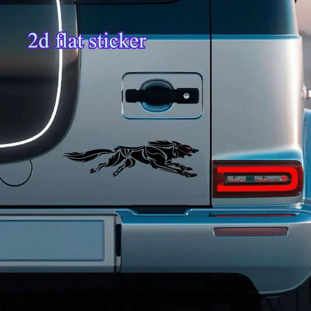 C41 Wolf Totem Scratch-Resistant Car Decal - Universal Fit for Large & Small Cars