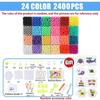 Diy Water Fuse Beads Toy No-Iron Sticky Art Craft Set 3D Pixel Art Bead Kit  Water Sticky Beads Sensory Toy Educational Gift