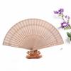 Vintage Ażurowy Rzeźbiony Drewniany Kwiat Składany Ręczny Wachlarz Upominki na Przyjęcie Dekoracja