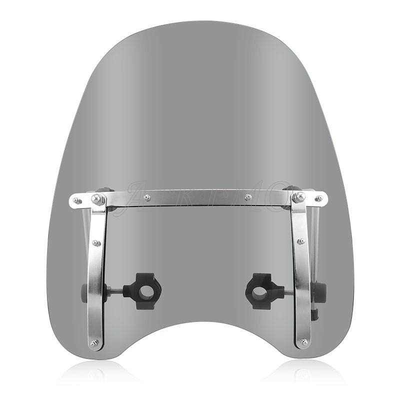 Motorcycle 7/8" 1" Handlebar Deflector Windscreen Windshield Screen For Ducati Honda Harley Yamaha Universal
