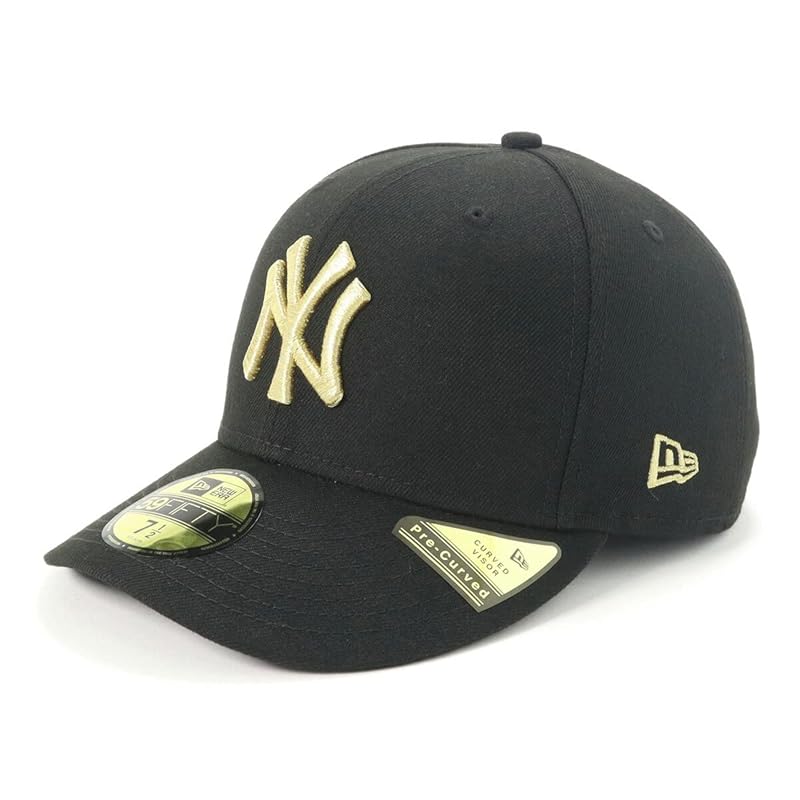 

New Era (new era) new era cap MLB Pre-curved 59FIFTY hat NY black/gold 7 5/8 PC5950 NEYYAN BLK MGLD 25J