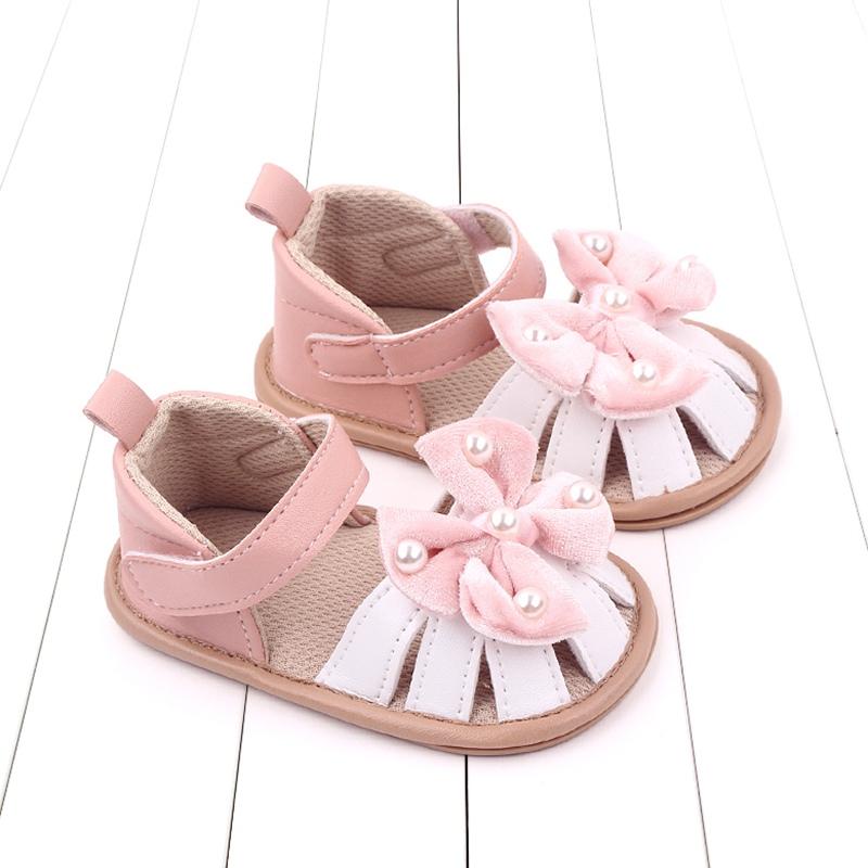 

Сандалии для новорожденных девочек 0-12 месяцев, обувь для кроватки с украшением в виде банта 11