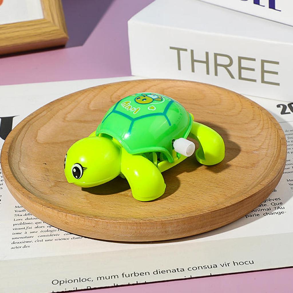 Clockwork Small Turtle Toys Baby Learning To Crawl Cute Wind-up Small Turtle Funny Will Shake Head And Tail Baby Interactive Toy