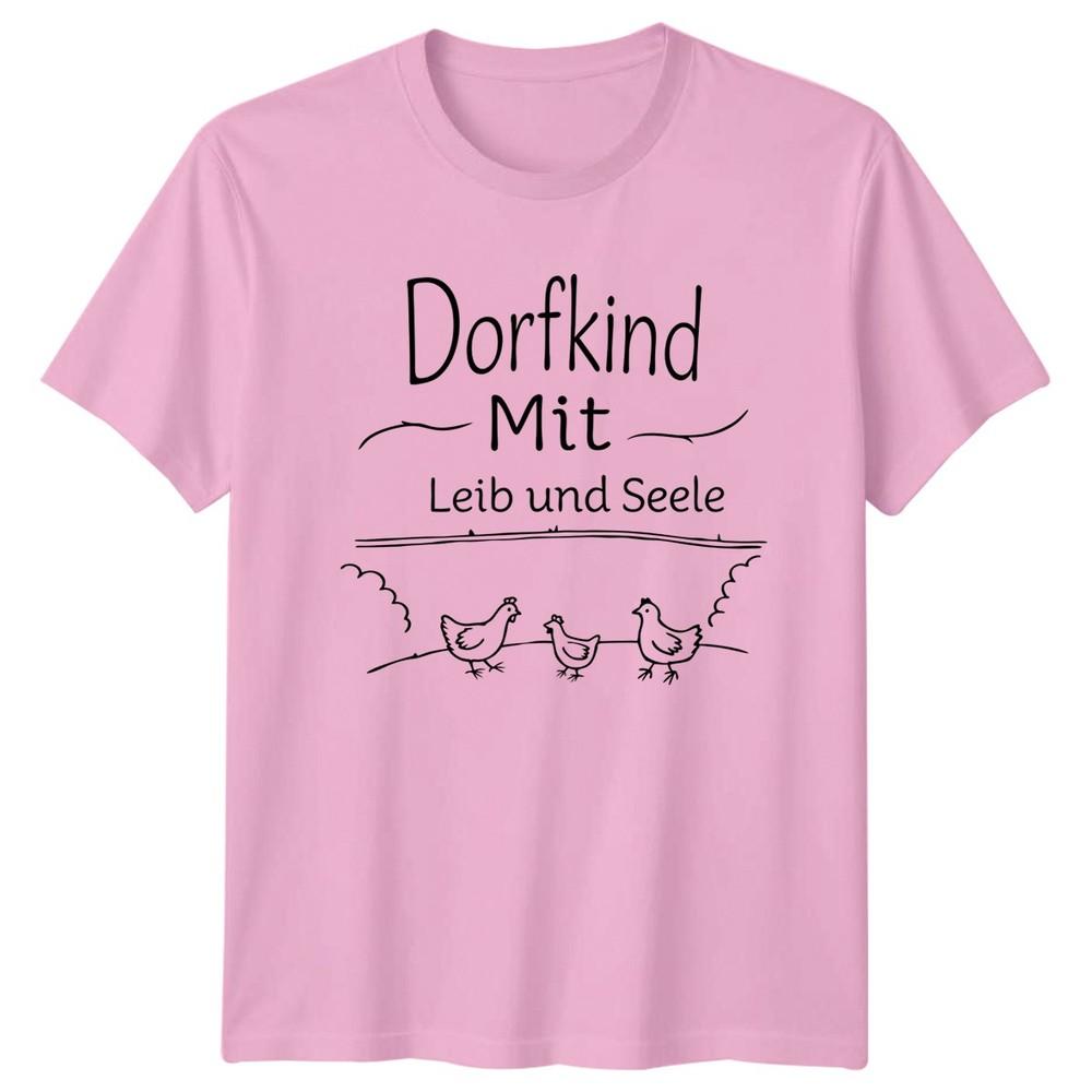 Dorfkind Mit Leib Und Seele TShirt Chicken Farming Village Life Gift For Him