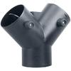 SEADEAR Hose Adapter Vent Hose Connector Dryer Vent Splitter Connector Adjustable Valves Duct Connector 3 Way Y-shape Hose Adapter Compatible for