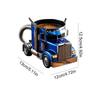 Semi-Truck Coffee Mugs Stainless Steel Handcrafted Truck Coffee Mug Resin Coffee Mug 11 Ounces Semi-Truck Coffee Mugs for Men