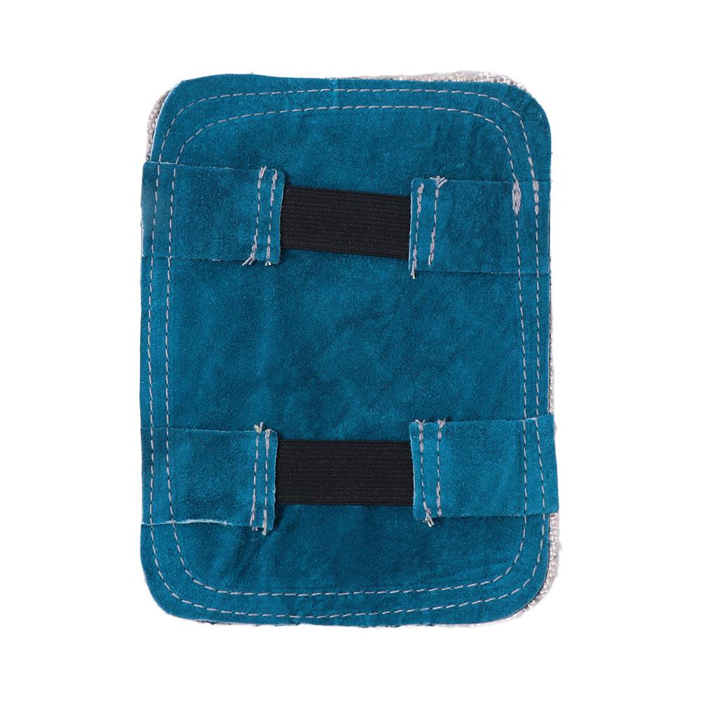 

High Temperature Resistant Welding Gloves Pad Fireproof Comfortable Aluminized Back Welding Hand Pad Aluminum Foil Thickening темно-синього кольору