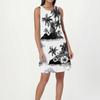 Women's Fashion Beach Dress Sleeveless Round Neck Floral Print Dress