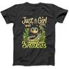 Snake Lover Just A Girl Who Loves Snakes T-Shirt Sweatshirt Hoodie Tanktop for Men Women Kids Black(1)