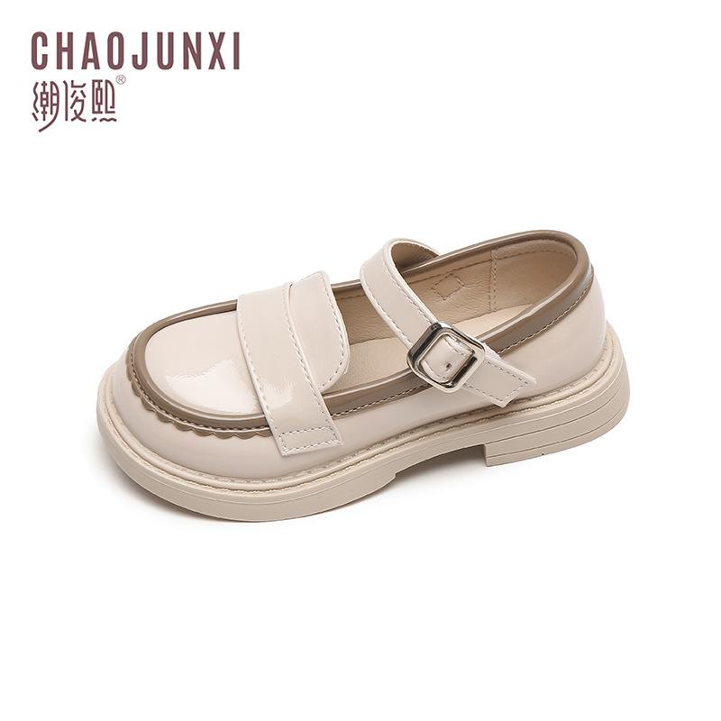 Pantofi de Prințesă pentru Fete Primăvară Toamnă Noi Pantofi cu Talpă Moale pentru Copii Pantofi Mici din Piele Stil Britanic Modă Pantofi Simpli cu Gura Pătrată