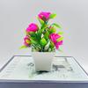 Artificial Potted Plants Artificial Flower Bonsai Artificial Green Plants Foam Roses 5 Foam Flower Ornaments