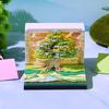 Christmas Gift Decorations Calendar 2026 Novelty Gifts 3D Memo Pad Block Note Paper Cube Laser Cut Paper Craft Art for Gift