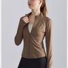 Women's Slim Fit Stand Collar Zip-Up Sports & Yoga Jacket