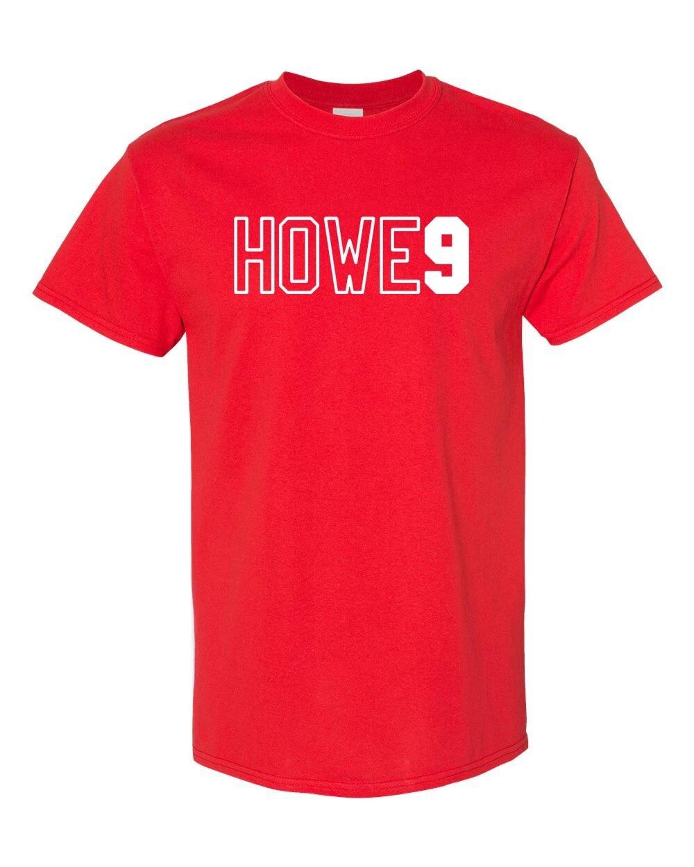 DETROIT Name And Number Howe #9 Unisex T-Shirt S-XL FREE S&H! M