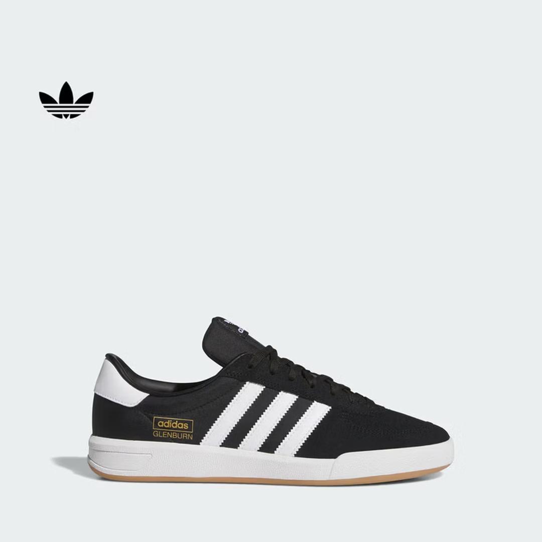 

Adidas GLENBURN Classic Casual Low-top Sports Shoes - New Style Adidas Three-Leaf Clover HP3514 39 чёрный