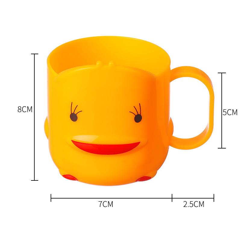Cartoon Duck Children's Toothbrush and Mouthwash Cup Set
