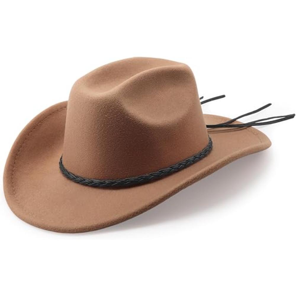 JYL TS DIY  Cowboy Hat Unisex Classic Minimalist Western Hat  Blend