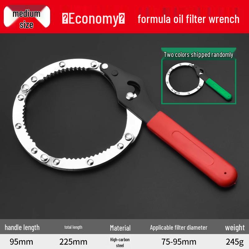 Universal Engine Oil Filter Remover and Installer Tool with Belt Chain