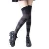 Thigh High Stockings Thigh High Socks with Plaids Print Over the Knee Socks Nylon Stockings Halloween Cosplay Costume