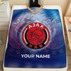 Custom Name Ajax Amsterdam3 Flannel Blanket, High Quality Comfortable for All Seasons, Home Decor, Warmth and Comfort