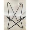 Leather Butterfly Chair Leather Living Room Chair butterfly chair BKF Chair Powder coated black folding frame with Black Butterfly cover