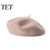 Herbstmode Accessoires Damen Französische Baskenmütze, Wollmischung Künstler Retro Warmes Geschenk für Sie Malerhut, Einfarbige Gemütliche Winter Weiche Textur Mütze