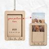 Wooden Decorative Hanging Photo Frame, Driving Safety Decorative Rearview Mirror Accessories  Car Photo Frame