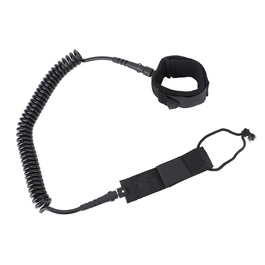 9.8ft Surf Leash Spiral TPU Coiled Stand Up Paddleboard Rope Surfboarding Ankle Strap 360 Degree