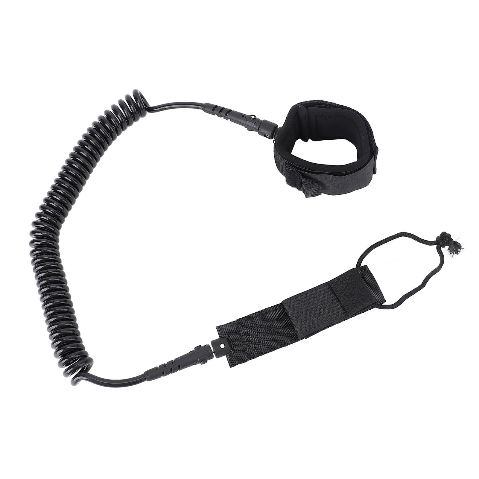 

9,8 футов Сёрф-лиш Спиральный TPU Витой Веревка для паддлборда Сёрфинг Ножной ремень 360 градусов