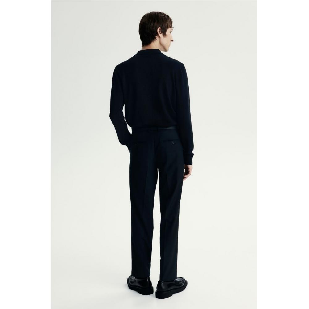 H M Regular Fit Suit Pants Black