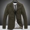 Vår och Höst Casual Kostym Herr Bomullskostymjacka Lös Stor Storlek Affärs Liten Kostym Medelålders Jacka Topp