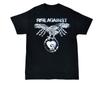 Maglietta Nera in Cotone Vintage Banda Rise Against Musica Tour Tutte le Taglie per Uomo TR949
