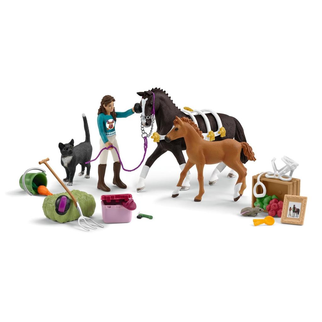 SCHLEICH Adventní kalendář Horse Club - 24 hraček pro milovníky koní 6+