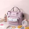 INS Casual Solid Color Large Capacity Premium Diaper Bag Stylish Thermal Tote for Mom Fashion Multifunctional Baby Travel Bag