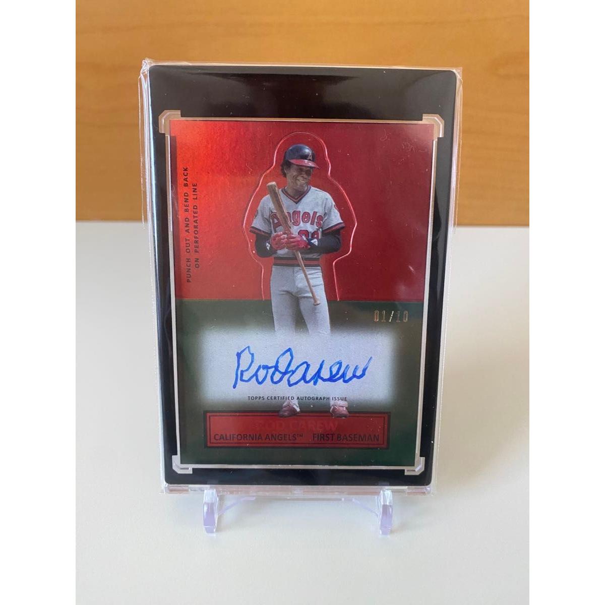Used Topps 2025 archives Rod Carew Rod Carew Limited to 10 Autographed Cards 1stNo. MLB