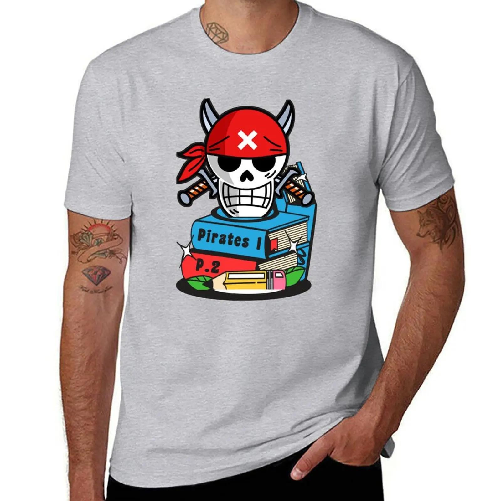 pirate TShirt cute clothes summer tops anime clothes Mens cotton tshirt S