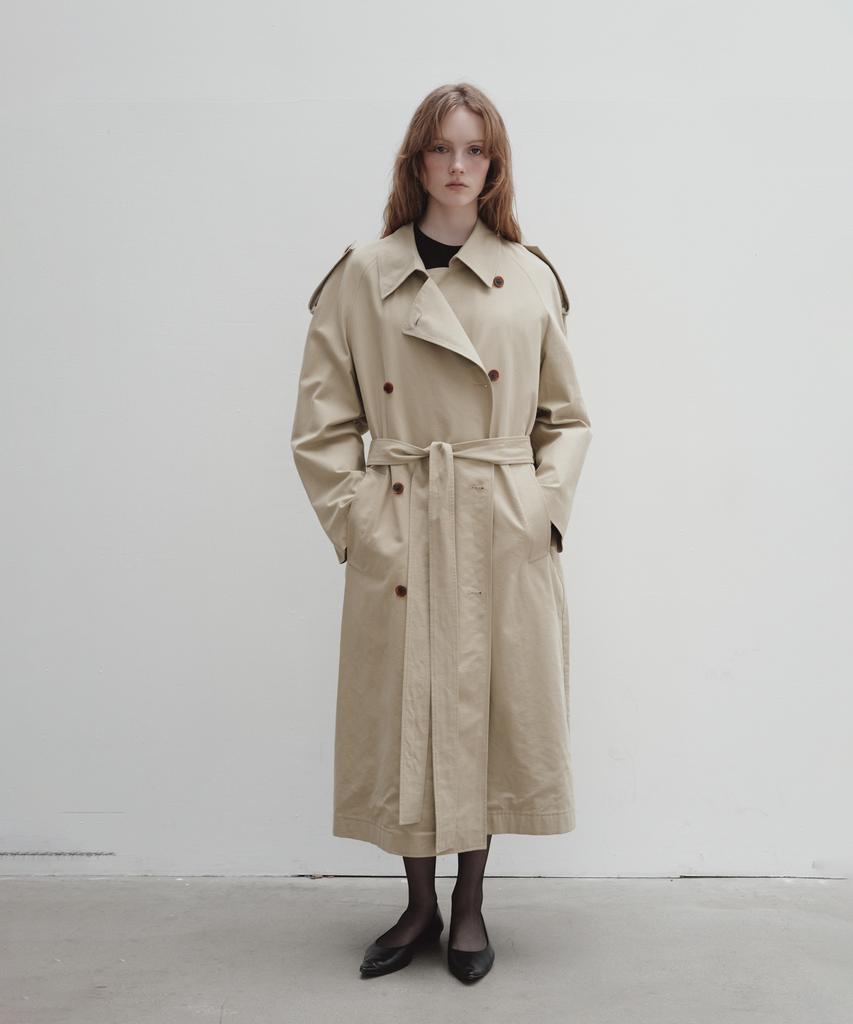 VOEF Roo Trench Coat (Soft Khaki)