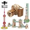 3D Wooden Jigsaw Puzzle: Handmade House & Car Model Building Toy