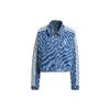 Originals X Farm Rio Collaboration SS24 Comfortable Fashionable Versatile Zip Design Long Sleeve Denim Jacket Women Jackets Blue IW0793